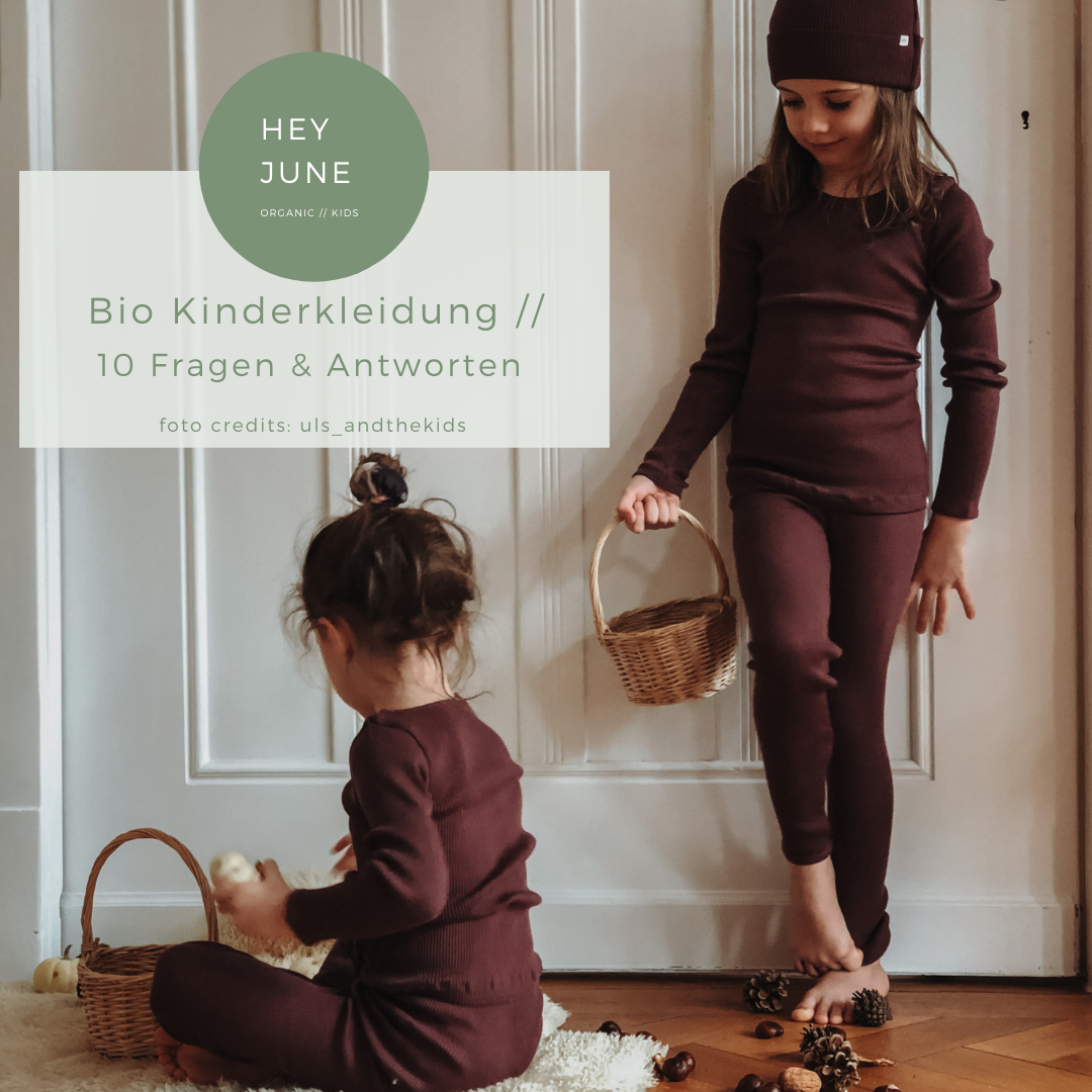 HeyJune Concept Store - Blogpost: Bio Kinderkleider // 10 Fragen & Antworten - Bild von Mädchen in Bio Merinowolle