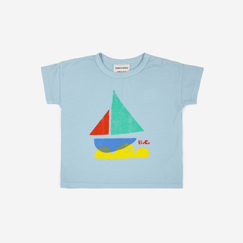 Bobo Choses Multicolor Sail Boat T-Shirt | Baby T-Shirt