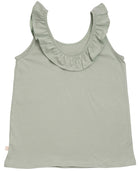 🌿 Top mit Rüschen aus Bio Baumwolle von MINIMALISMA - hellgrün
