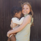 🌿 Top mit Rüschen aus Bio Baumwolle von MINIMALISMA - hellgrün