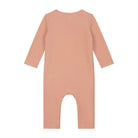 Gray Label Baby Suit with Snaps | Baby Strampler mit Druckknöpfen rustic clay von hinten