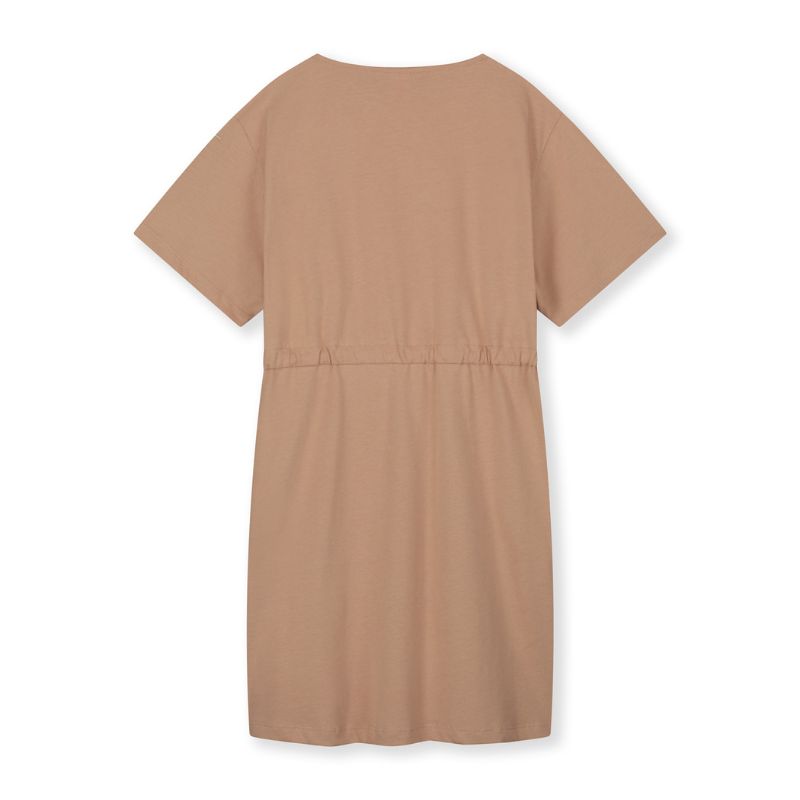 Gray Label Midi Dress | Mädchen Kleid in biscuit von hinten