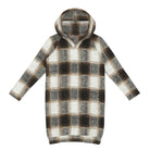 Little Hedonist Hooded Sweat Dress Rudi Flanel Jaqcuard | Kinder Flanellkleid