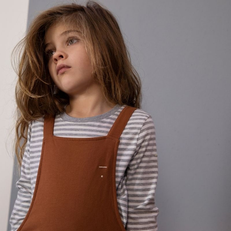 Mädchen in Gray Label Langarmshirt gestreift