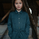 Little Hedonist Overall Doris Midnight Navy | Kinder Overall