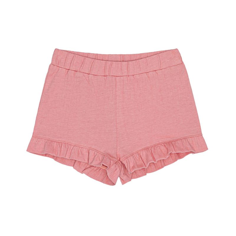 Little Hedonist Ruffled Short Leila | Mädchen kurze Hose coral almond