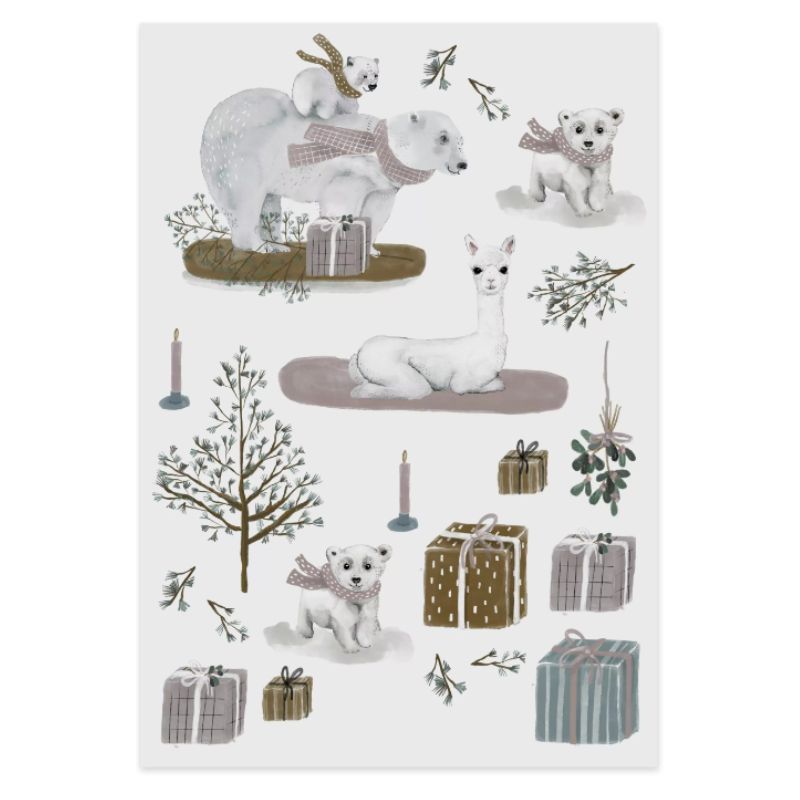 Bio Tattoo Wintertiere | Klebetattoos für Kinder