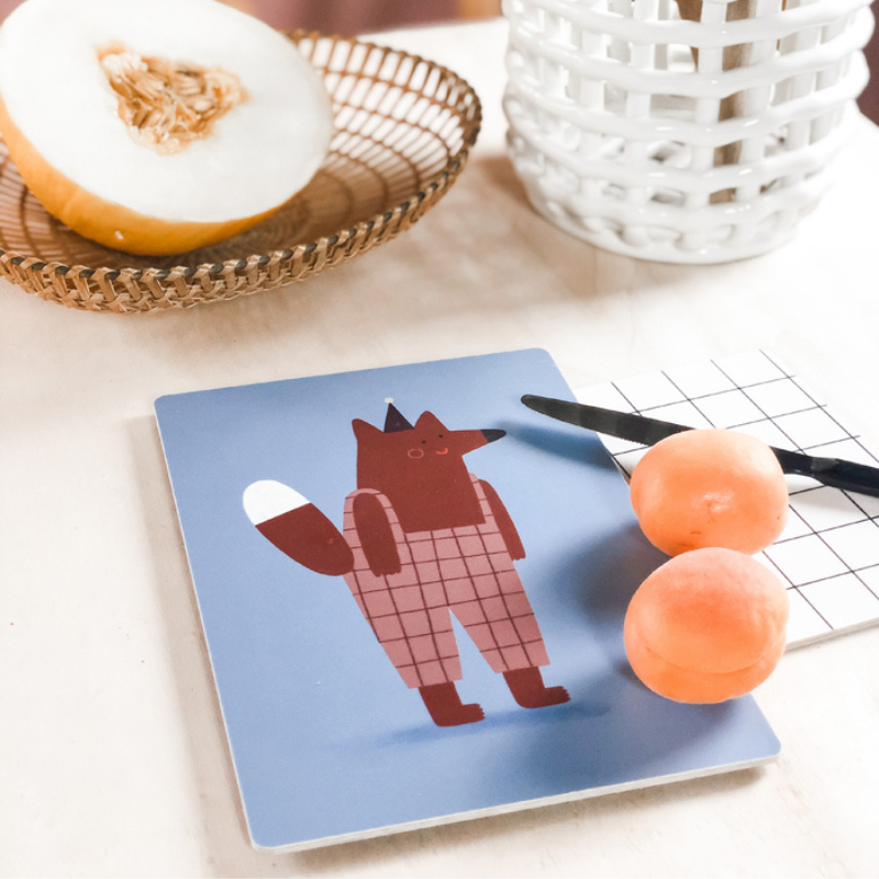 Fuchs mit Hose Brettchen