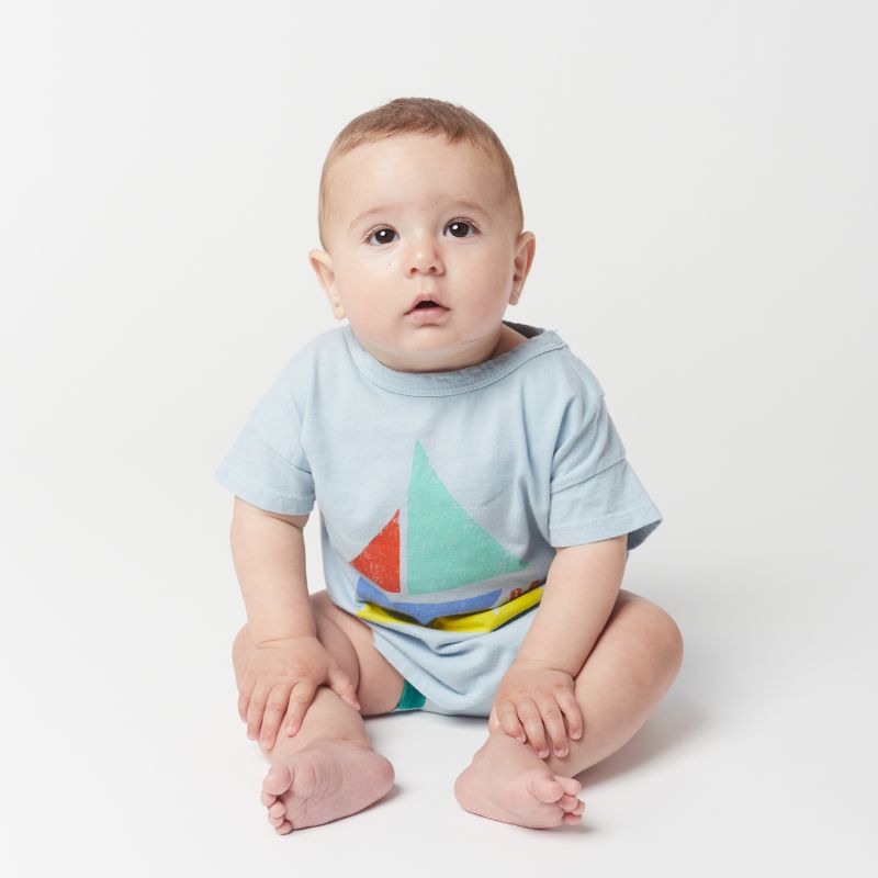 Bobo Choses Multicolor Sail Boat T-Shirt | Baby T-Shirt