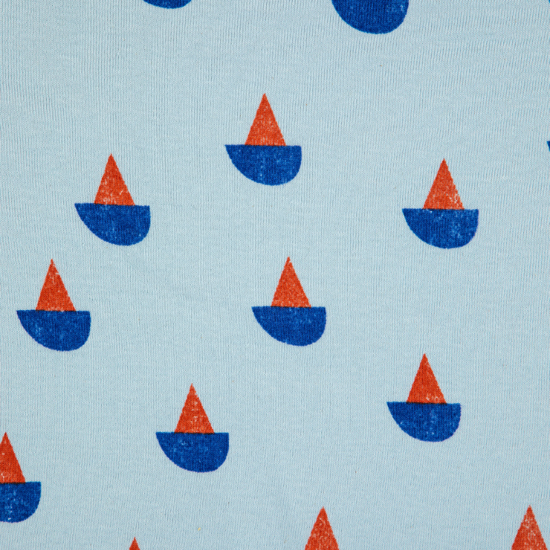Sail Boat All Over Playsuit | Baby Einteiler
