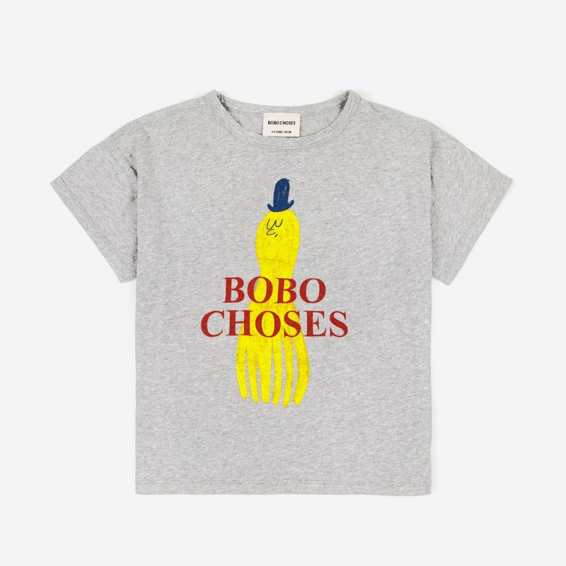 Bobo Choses Yellow Squid T-Shirt | Kinder T-Shirt
