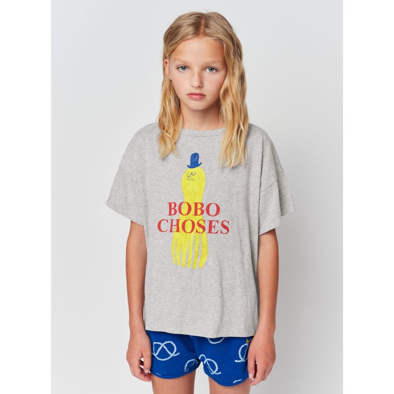 Bobo Choses Yellow Squid T-Shirt | Kinder T-Shirt