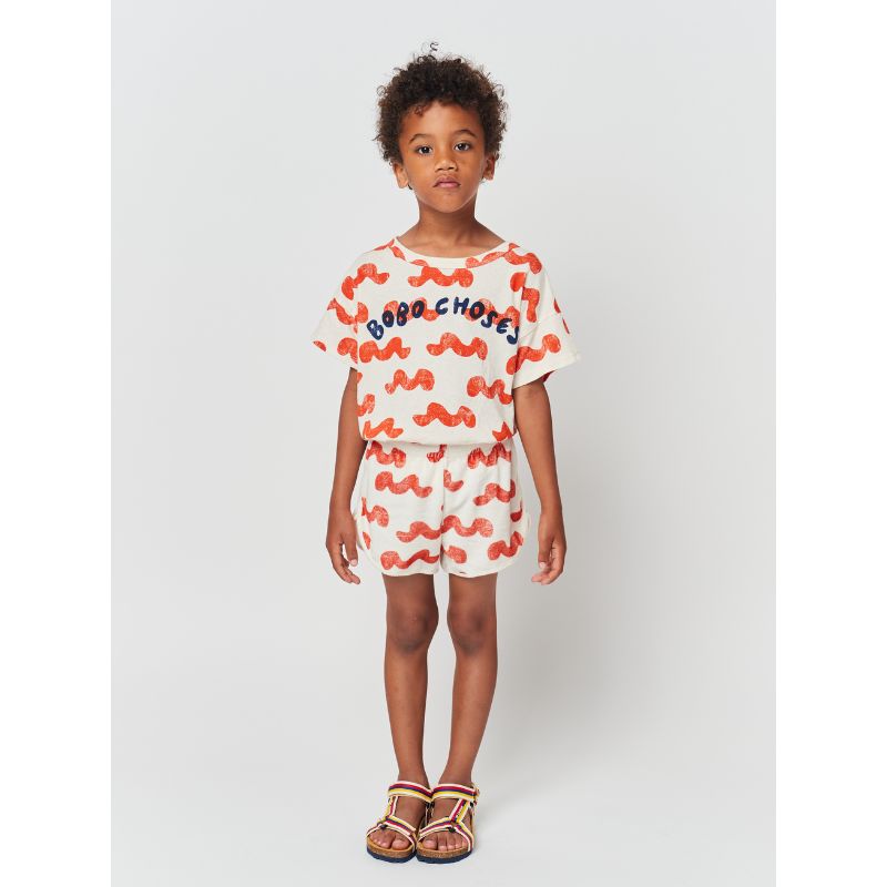 Bobo Choses Waves All Over Terry Shorts | Kinder Shorts