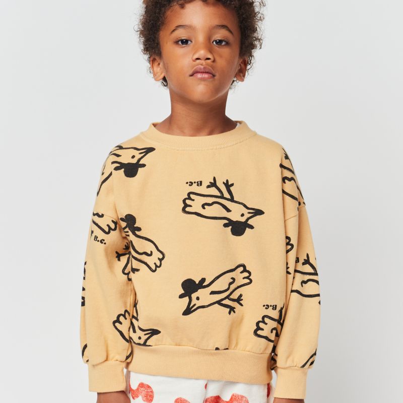 Bobo Choses Mr Birdie All Over Sweatshirt | Kinder Sweater