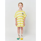 Bobo Choses Yellow Stripes Ruffle Dress | Mädchen Kleid