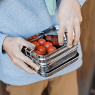HeyJune Concept Store - Doppeldecker Edelstahl Lunchbox (0,9l) inkl. Snackbox (0,1l) von ECO Brotbox 