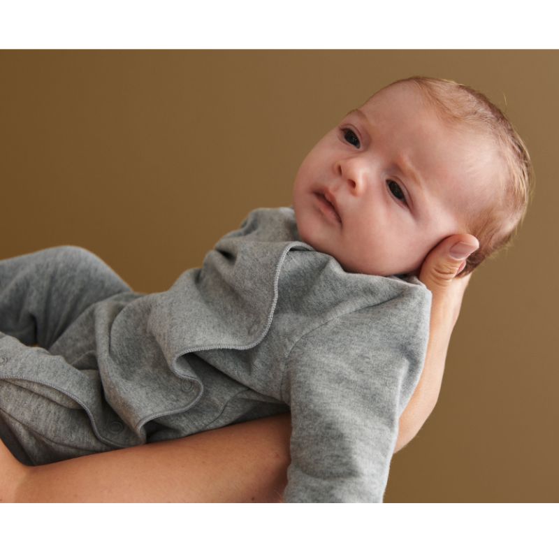 Gray Label Baby Suit with Snaps | Baby Strampler mit Druckknöpfen