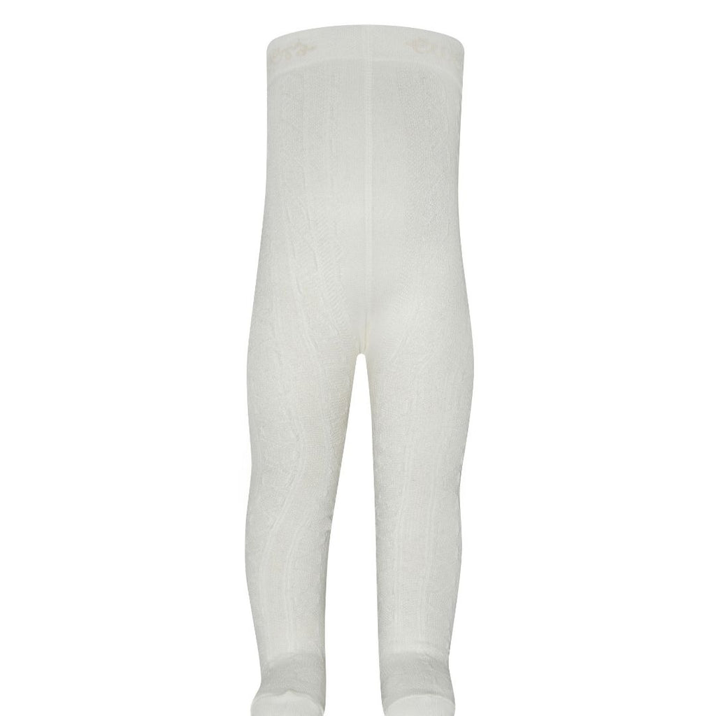 HeyJune Concept Store 🌿 Bio Strumpfhose mit Strukturmuster in creme-weiß von Ewers