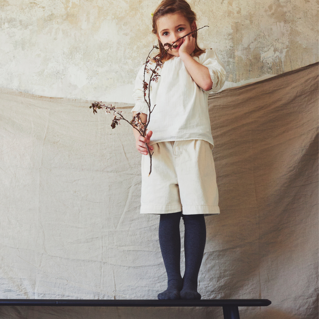 HeyJune Concept Store 🌿 Kinder Strumpfhose Bio Baumwolle in dunkelgrau von Ewers