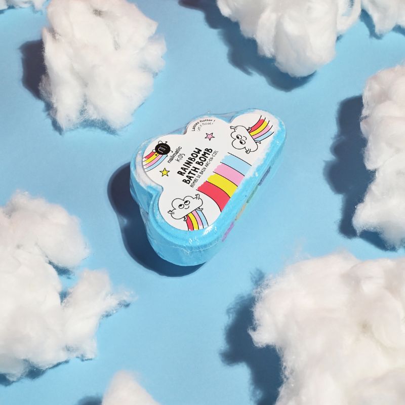Nailmatic Rainbow Bath Bomb | Kinder Badebombe