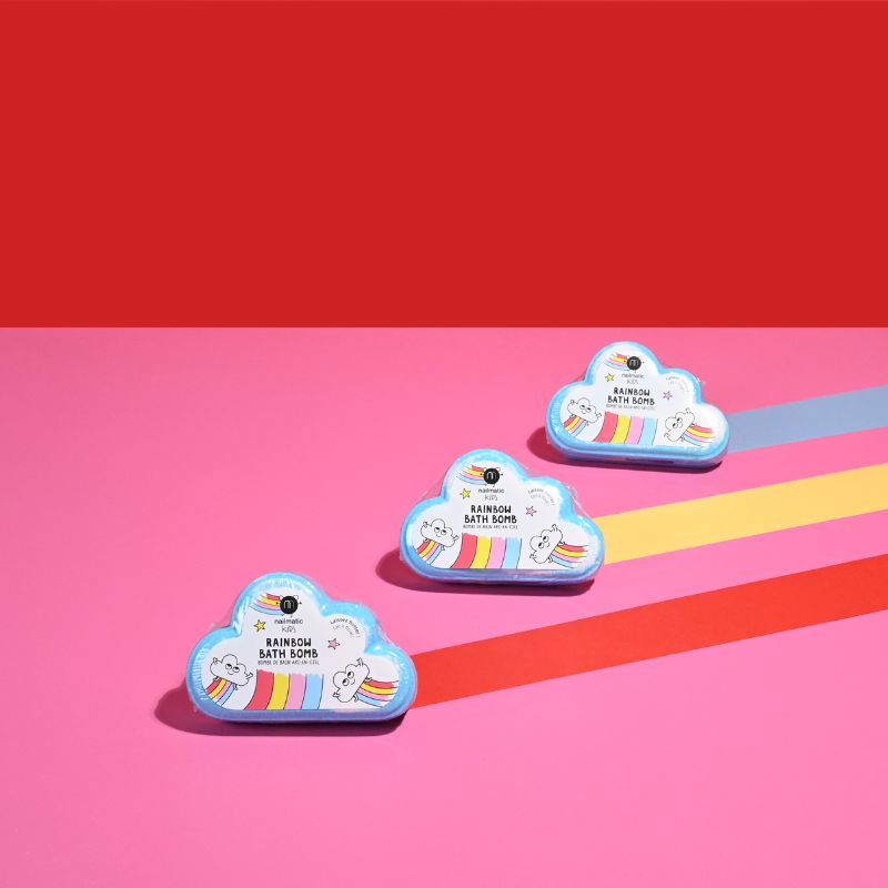 Nailmatic Rainbow Bath Bomb | Kinder Badebombe