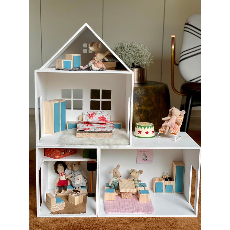 Puppenhaus aus Holz | Grundset