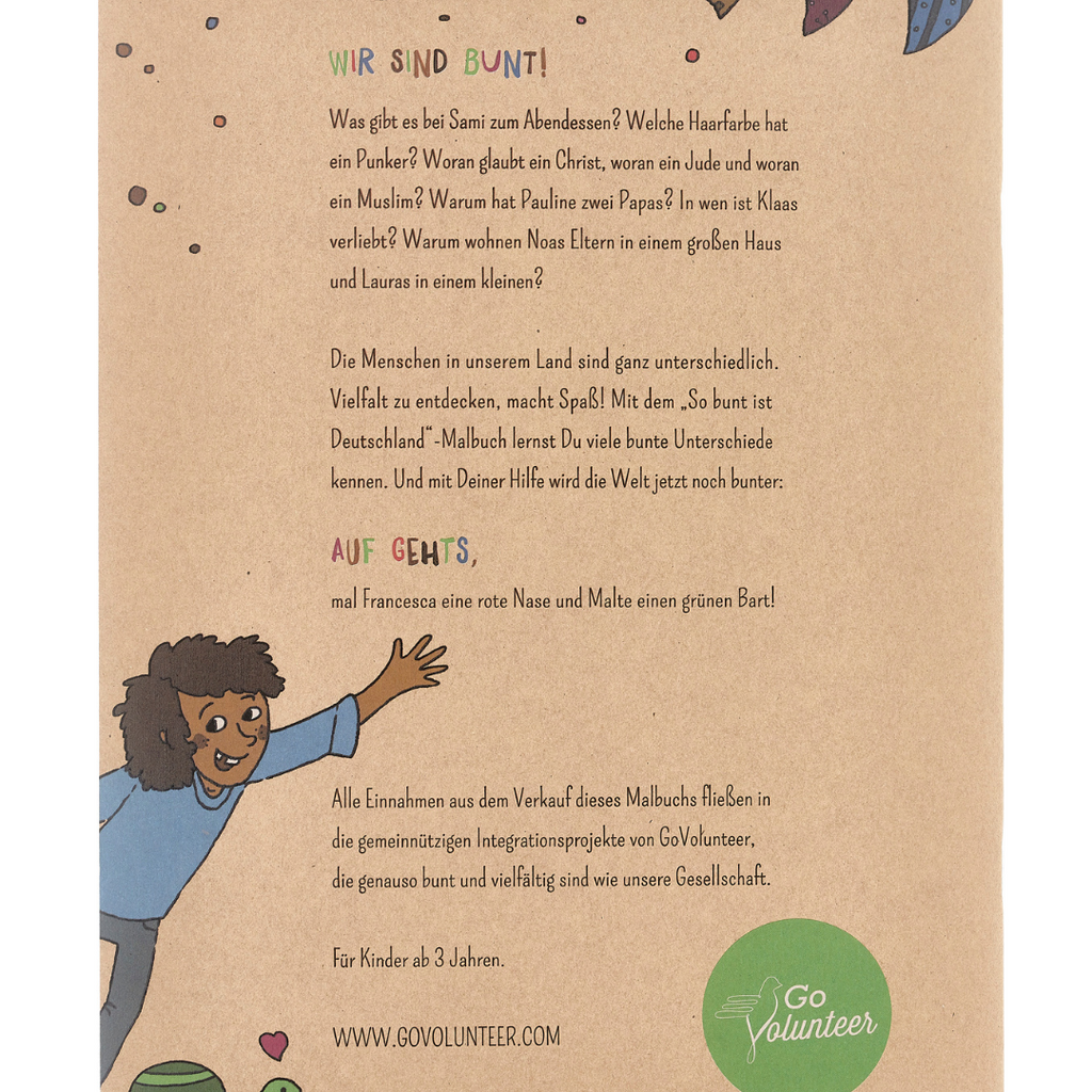 🌿 so bunt ist unsere Welt - Kindermalbuch von GoVolunteer