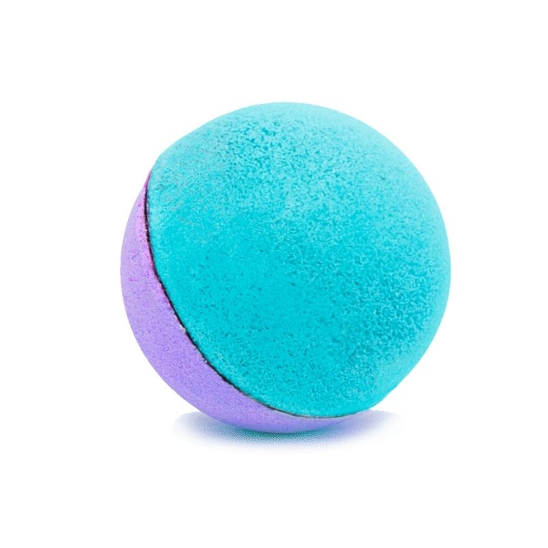 Ausgepackte Nailmatic Twin Bath Bombs blue violet | Kinder Badebomben