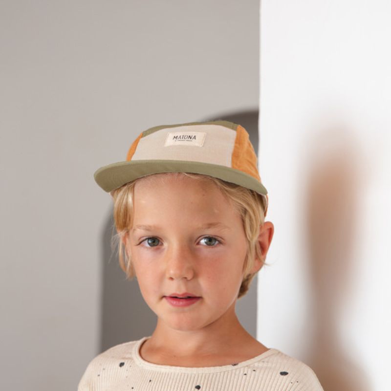 Matona Cap | Kinder Mütze green almond rust