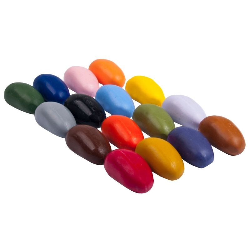 Crayon Rocks Wachsmalstifte 16 Stück Packung Ansicht alle Farben