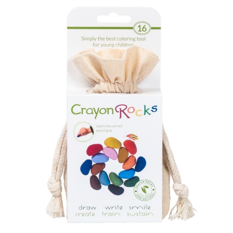 Crayon Rocks Wachsmalstifte 16 Stück Packung von vorne