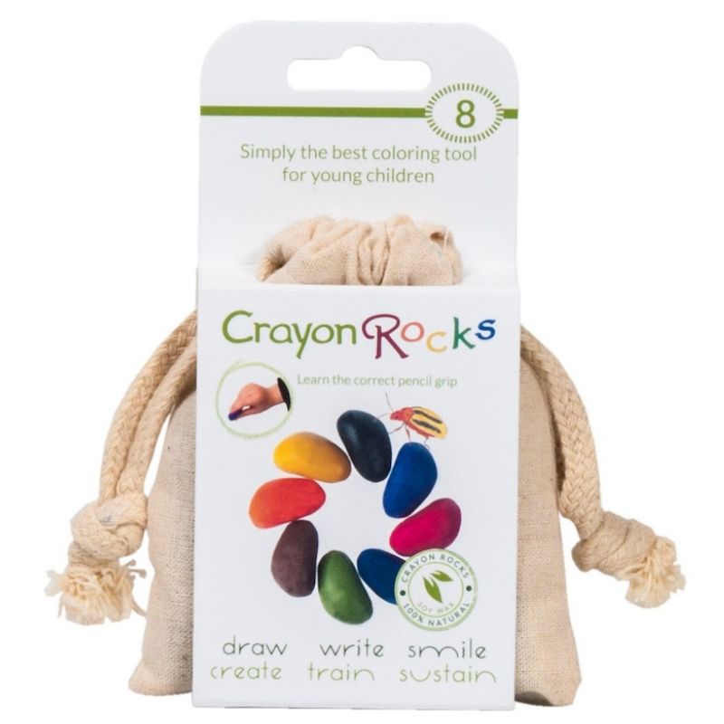 Crayon Rocks Wachsmalstifte 8 Stück Packung von vorne