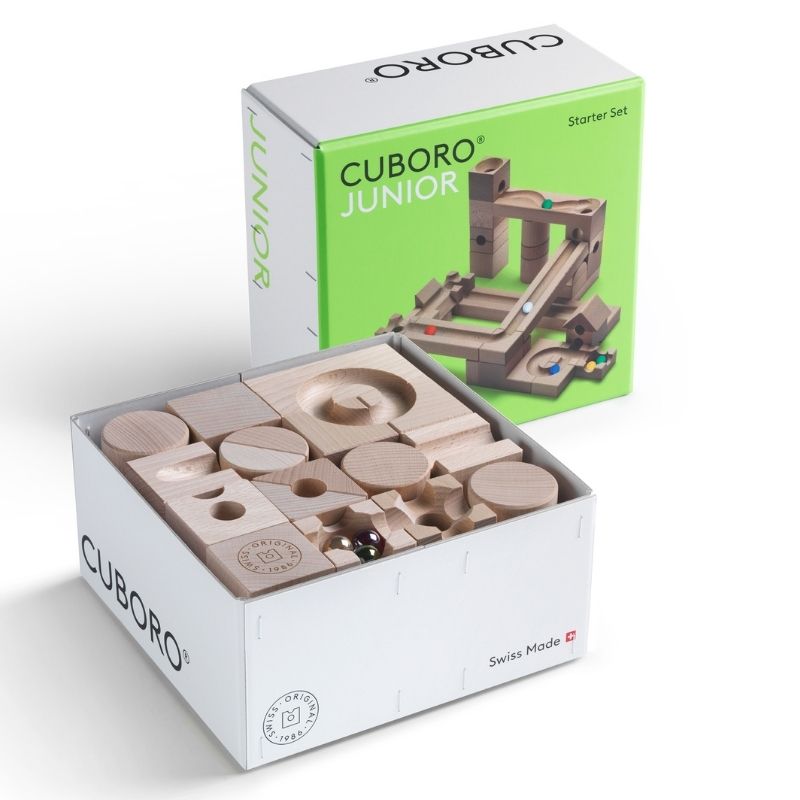Cuboro Junior | Kleinkind Murmelbahn offene Packung