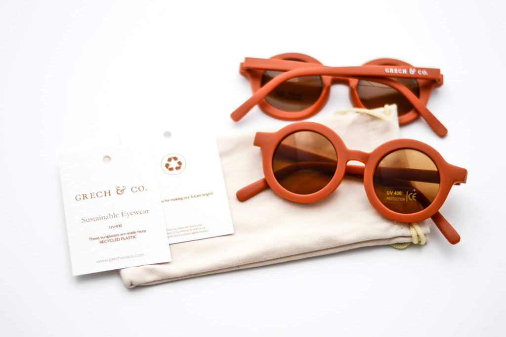 🌿 Sonnenbrille für Kinder von Grech & Co. - rot