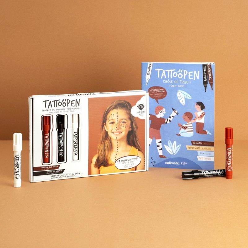 Tattoopen Set Funny Tribe | Kinder Schminkstifte