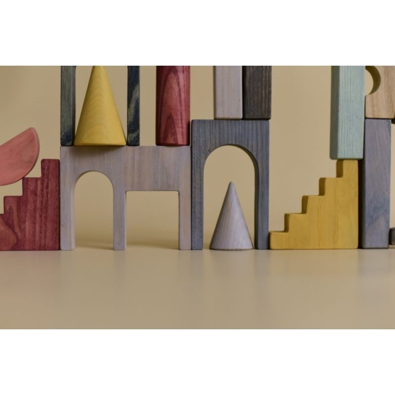 Ausgebreitetes MinMin Copenhagen Puzzle Game | Kinder Holzspielzeug