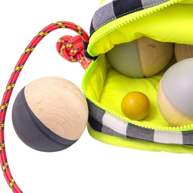 Detailansicht me&mine Petanque | Holz Boule Spiel