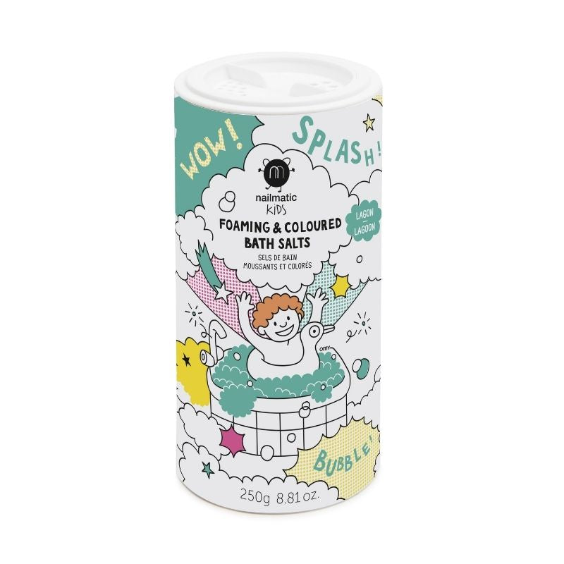 Nailmatic Foaming Coloured Bath Salts | Kinder Badesalz logoon