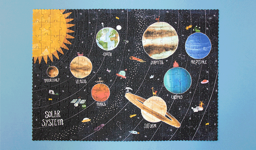 🌿 Puzzle mit Leuchteffekt von Londji - DISCOVER THE PLANETS
