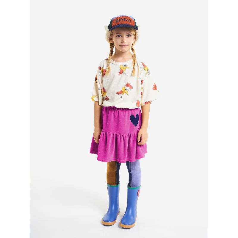 Bobo choses Heart Velvet Skirt | Kinder Rock