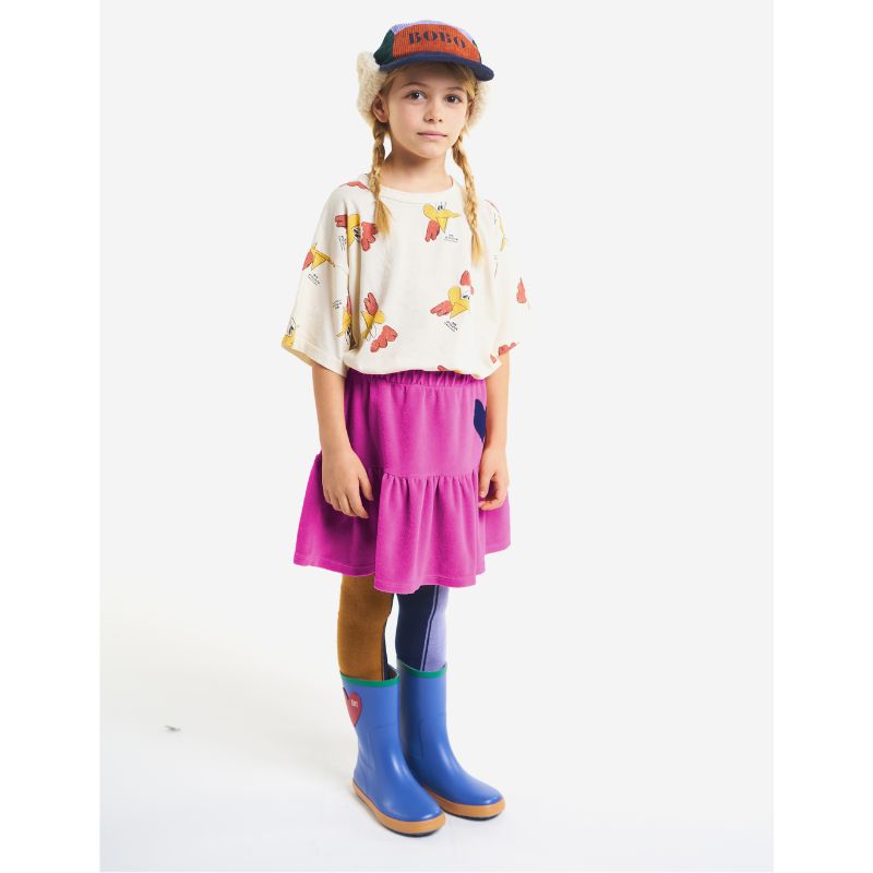 Bobo choses Heart Velvet Skirt | Kinder Rock
