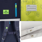 Details Johnny Urban Kinderrucksack mit Rolltop in grün blau 