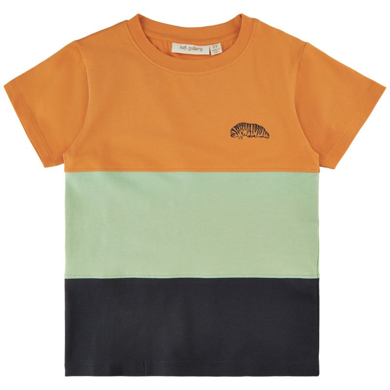 Soft Gallery SG Bass Block Caterpillar SS Tee | Kinder T-Shirt