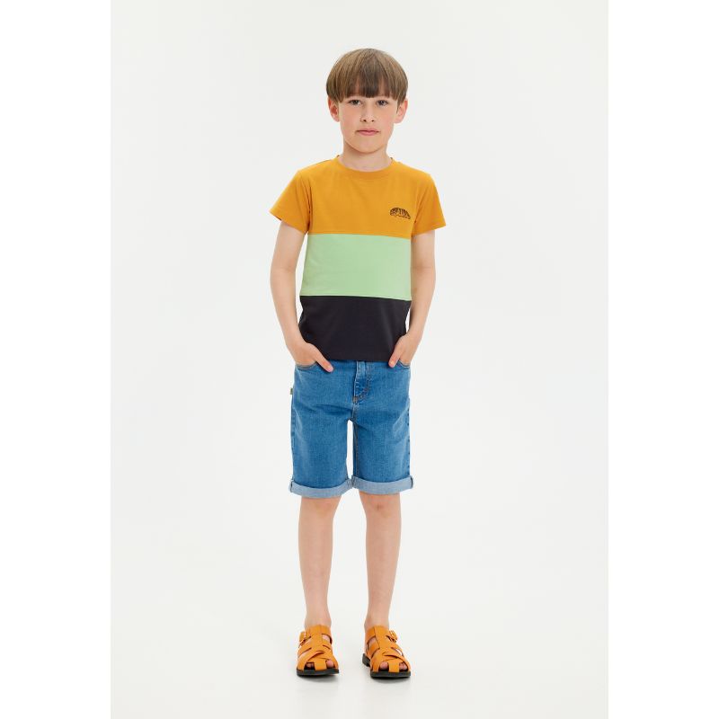 Soft Gallery SG Bass Block Caterpillar SS Tee | Kinder T-Shirt