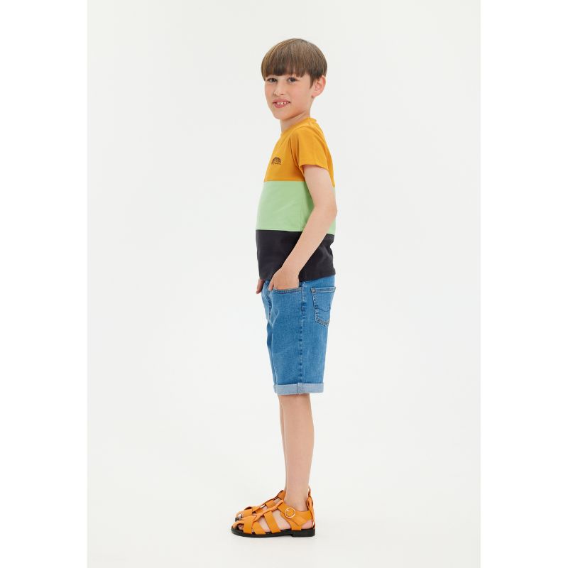 Soft Gallery SG Bass Block Caterpillar SS Tee | Kinder T-Shirt