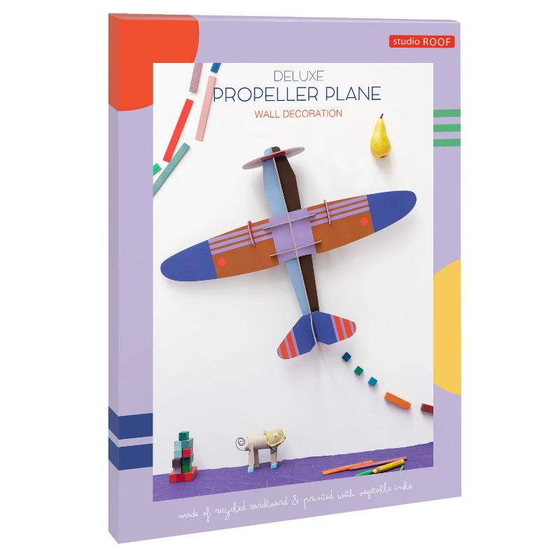 3D Propeller Flugzeug | Wand Dekoration
