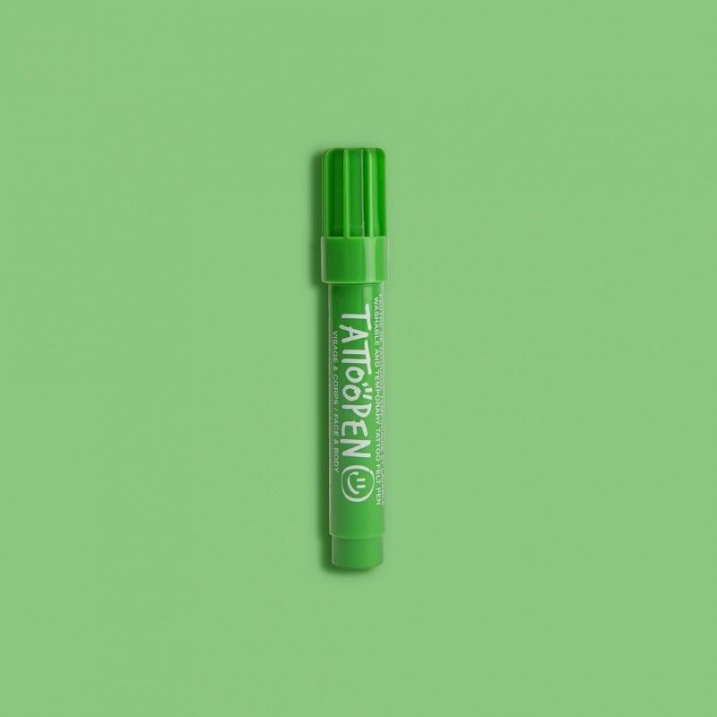 grüner Stift aus Tattoopen Set Amazing Planet | Kinder Schminkstifte