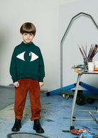 HeyJune Concept Store 🌿 WAWA Copenhagen - Sweatshirt in dunkelgrün aus Bio Baumwolle