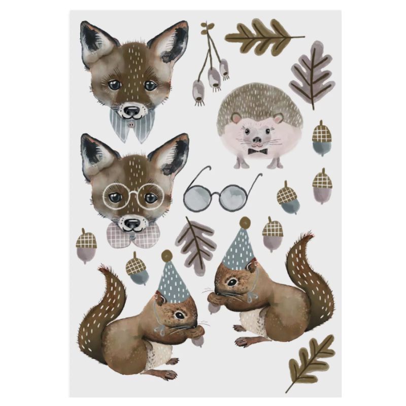 Bio Tattoo Fuchs & Einhörnchen | Klebetattoos für Kinder