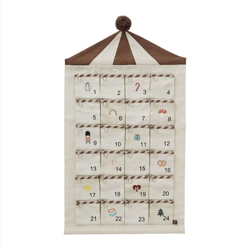oyoy Adventskalender Circus beige braun